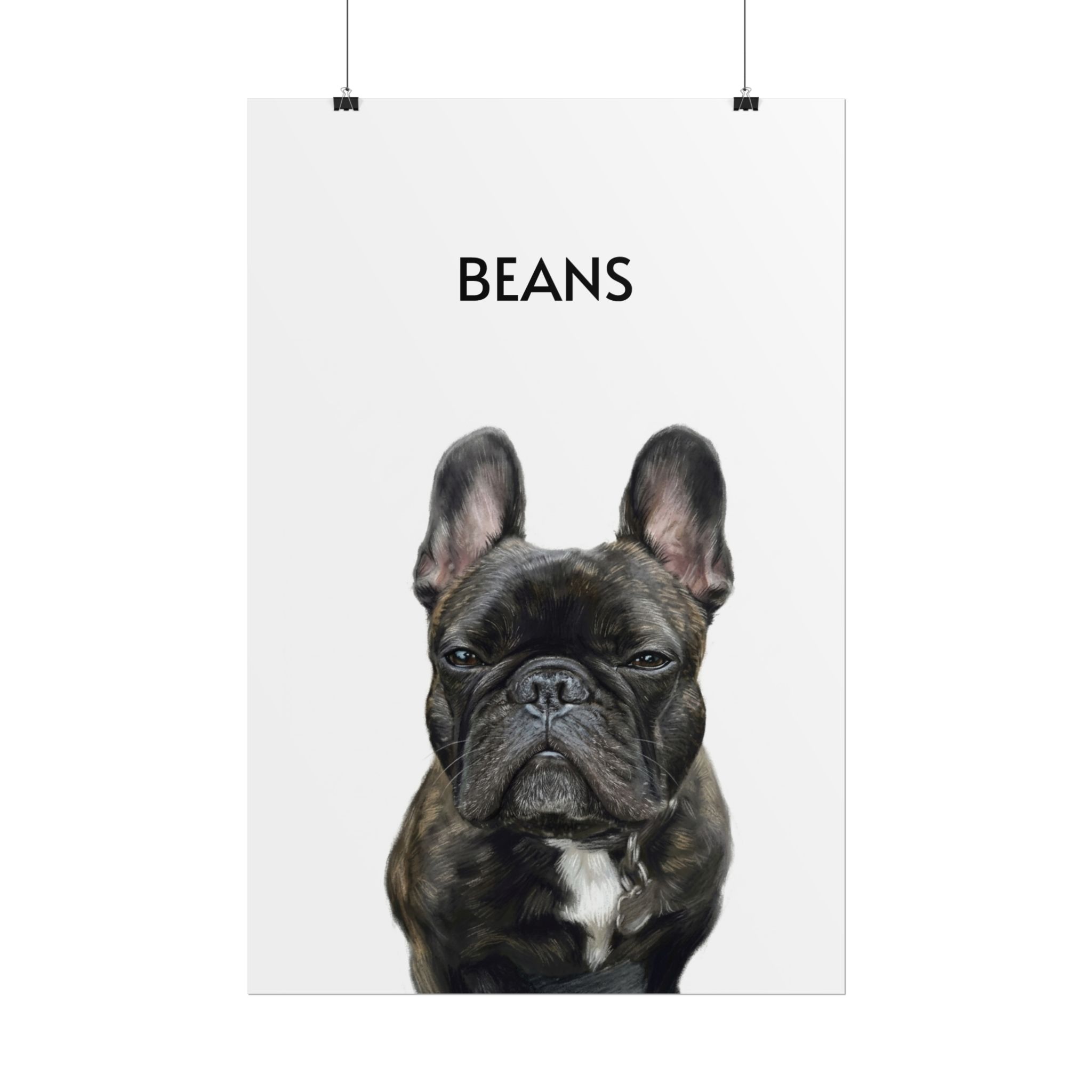 Pet portrait poster