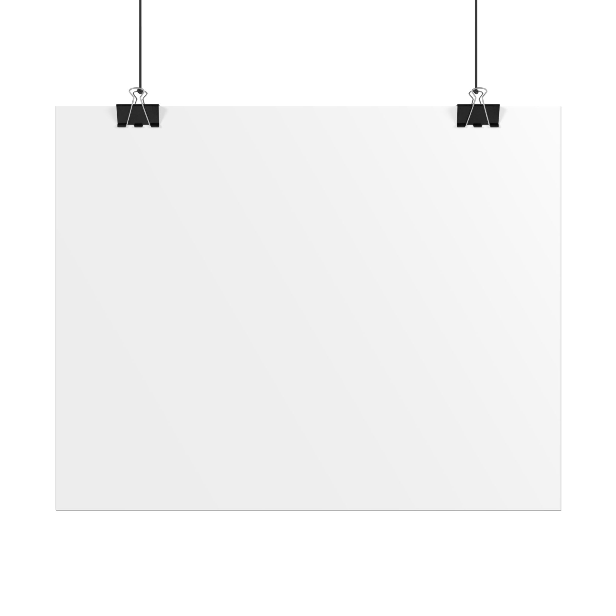 Blank rolled poster